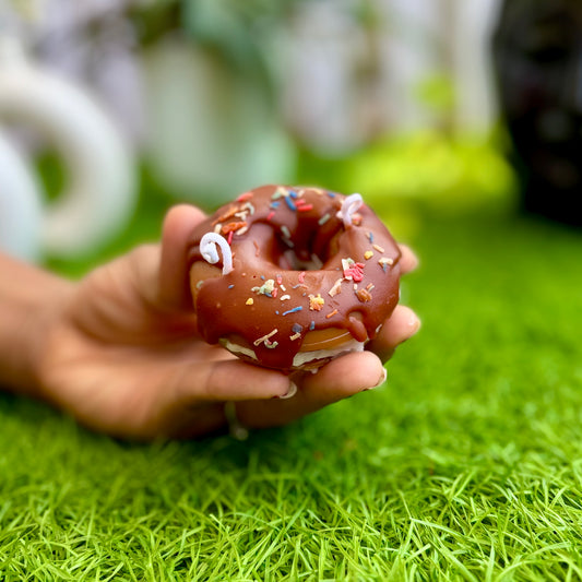 Chocolate Glazed Doughnut Candles