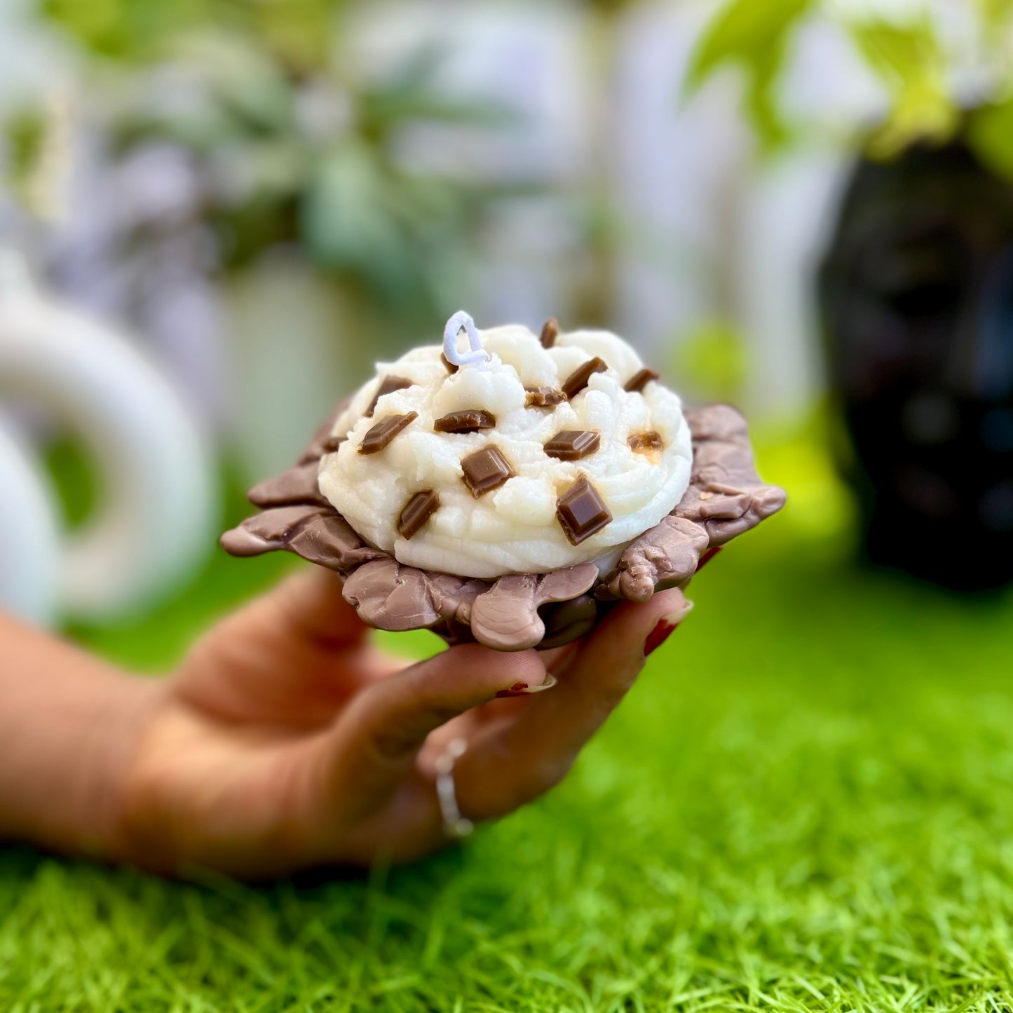 Handmade Cupcake Candle with Choco chips