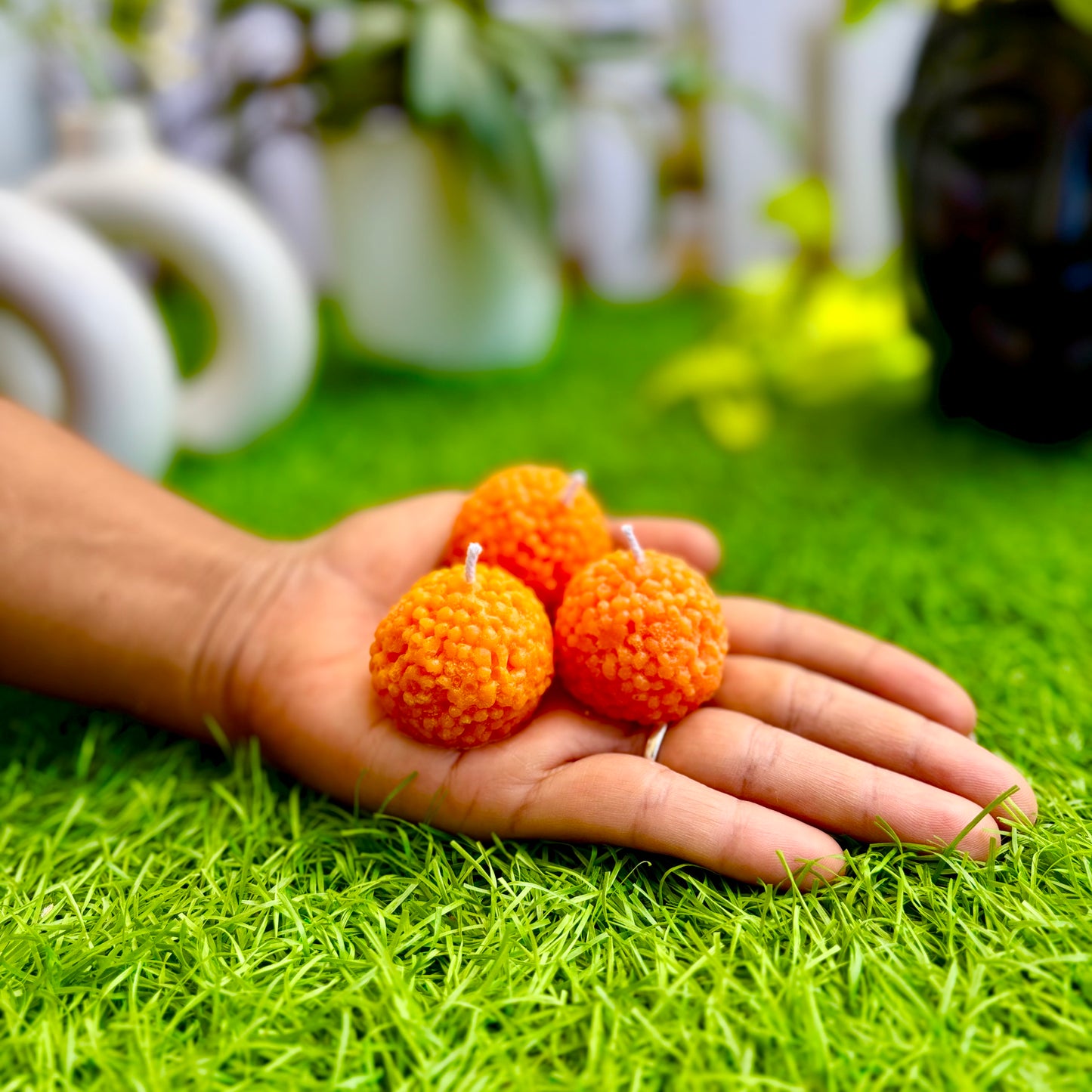 Traditional Laddu Candles - Pack of 3