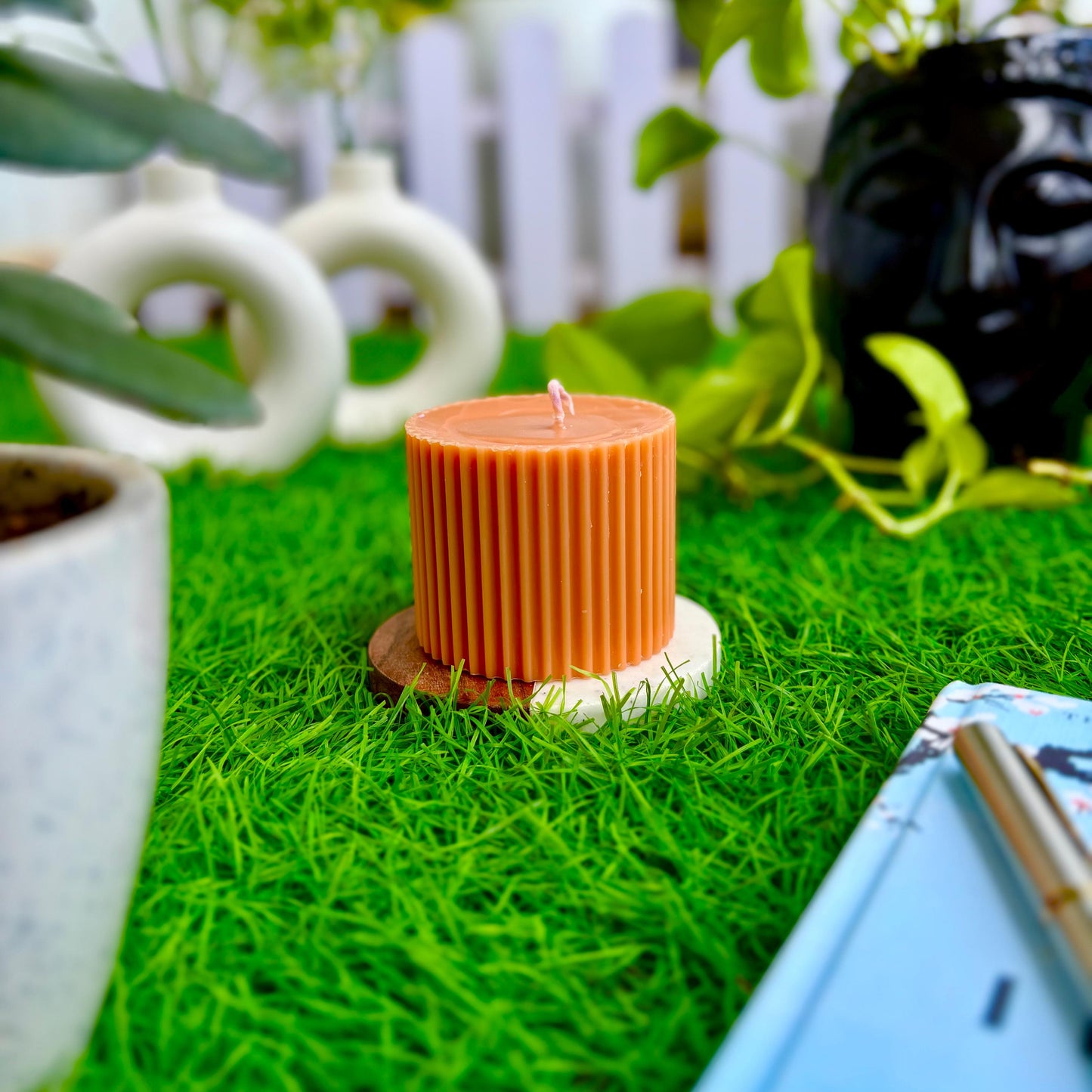 Soy Wax Scented Pillar Candle - Medium