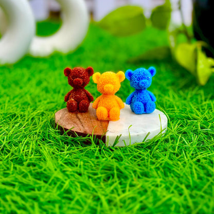 Rimgo Cute Teddy Bear Candles - Pack of 5